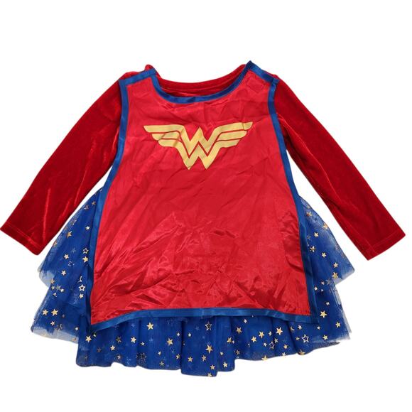 Wonder Woman DC Comics Little Girls Toddler Halloween Costume Size 12-18 M - Picture 2 of 8